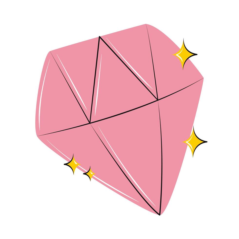 icono de gema de diamante vector