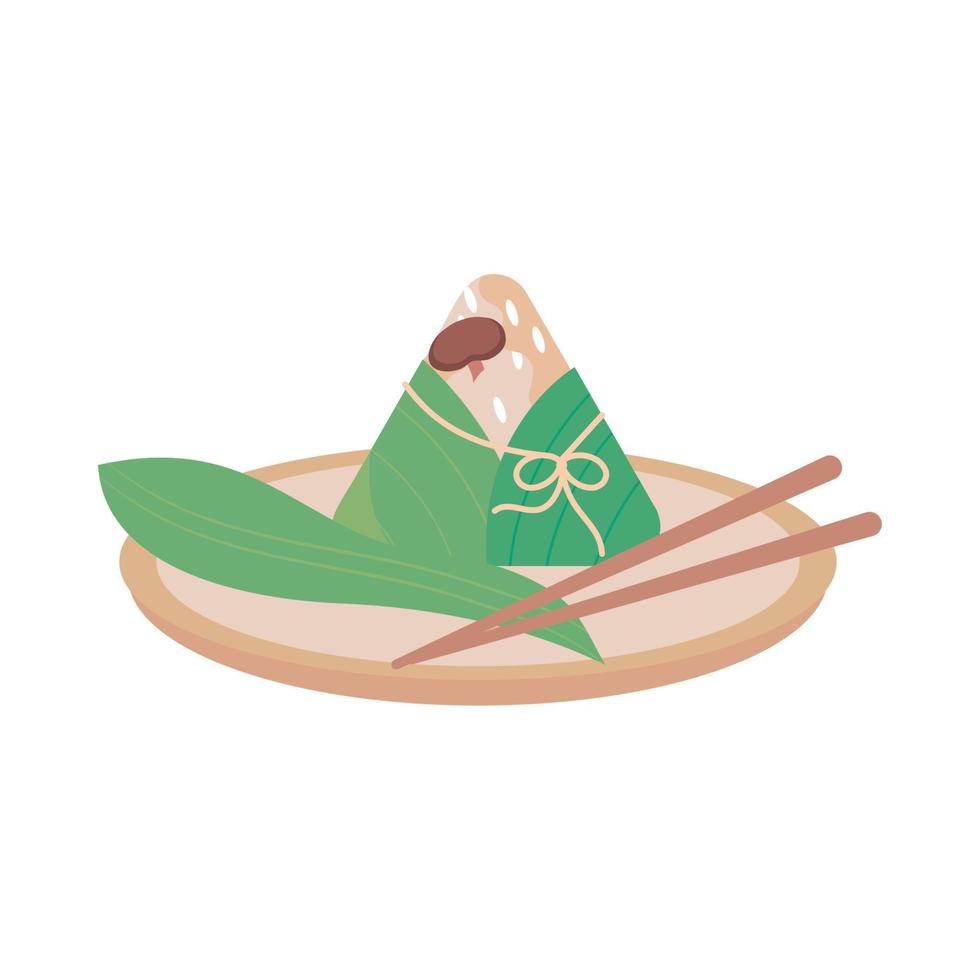 chinese traditional zongzi vector