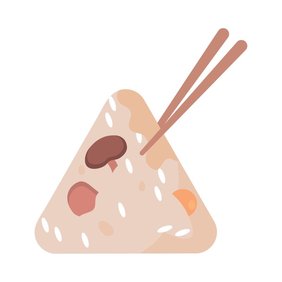 zongzi and chopsticks vector