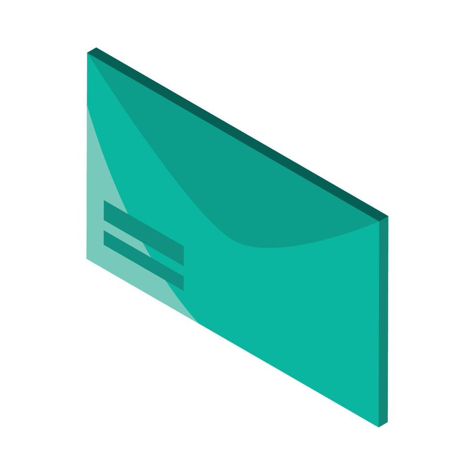 isometric email icon vector