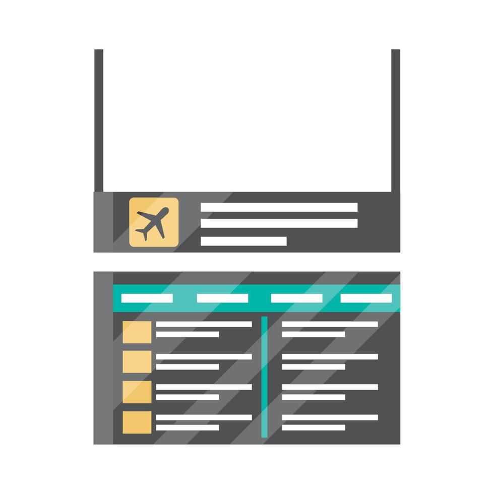 airport board icon vector