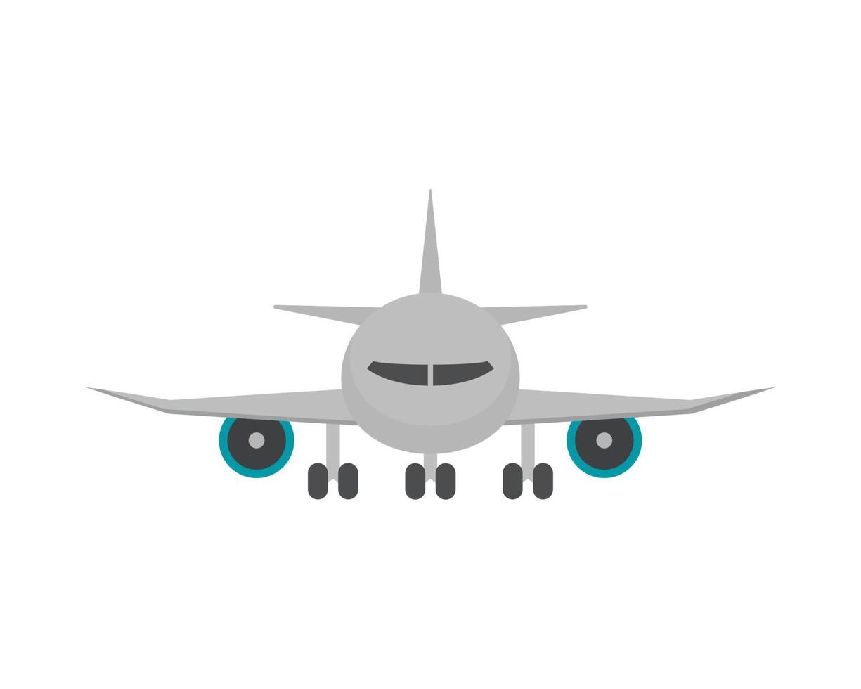 airplane front view vector