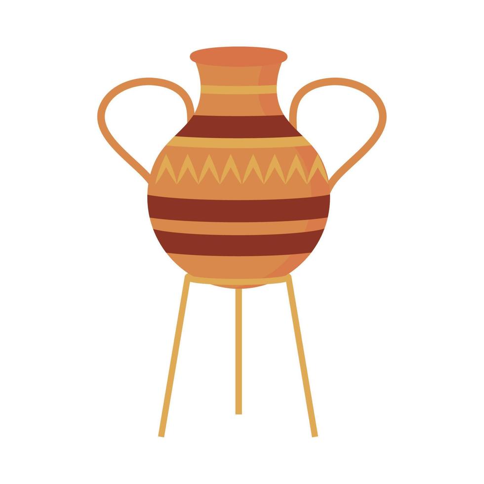 Egyptian amphora icon vector