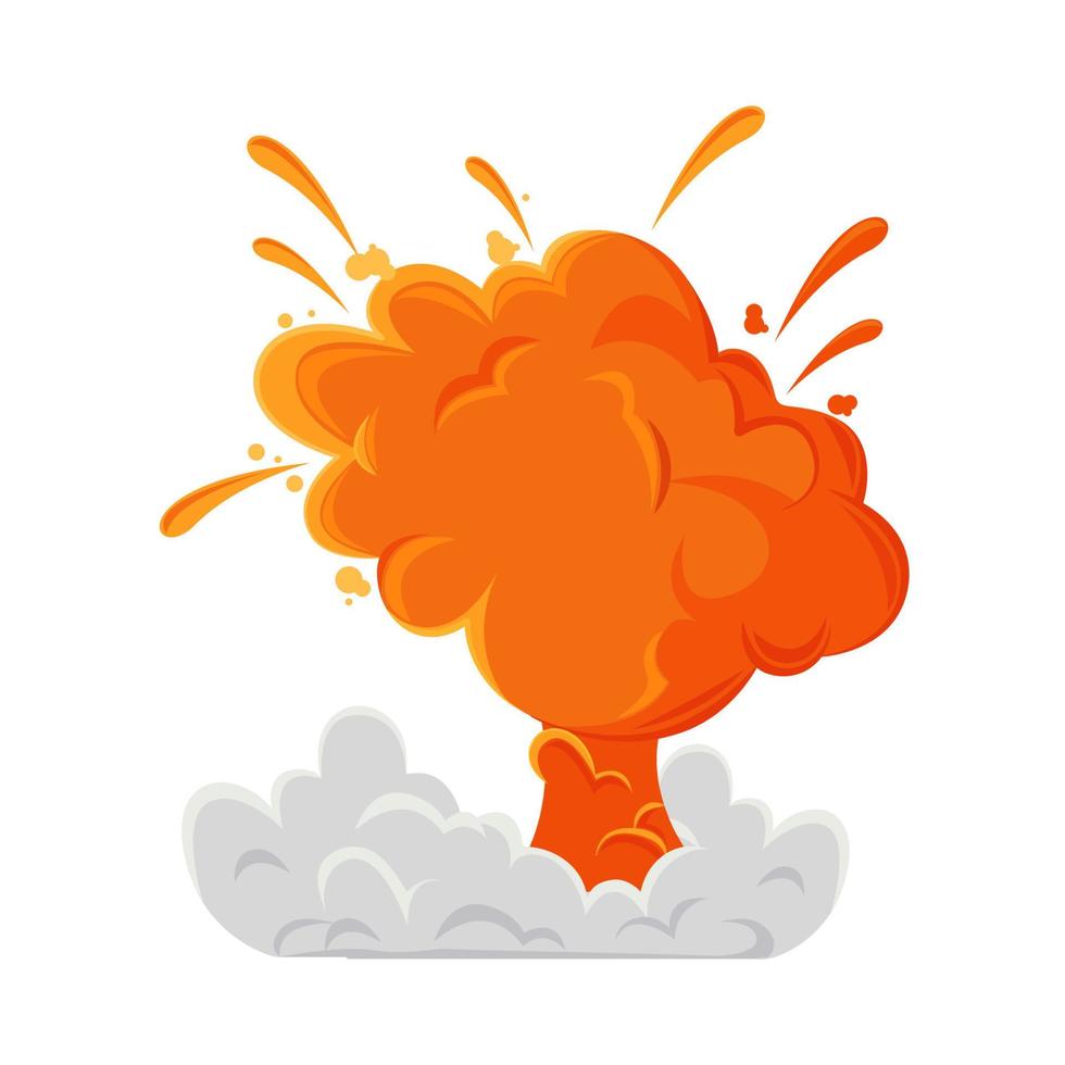 nube y explosión vector