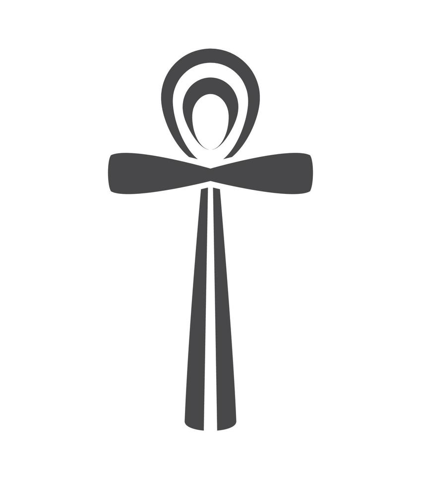 ankh Egyptian icon vector