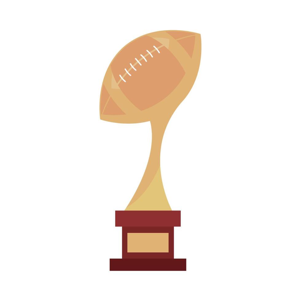 american football trophy vector