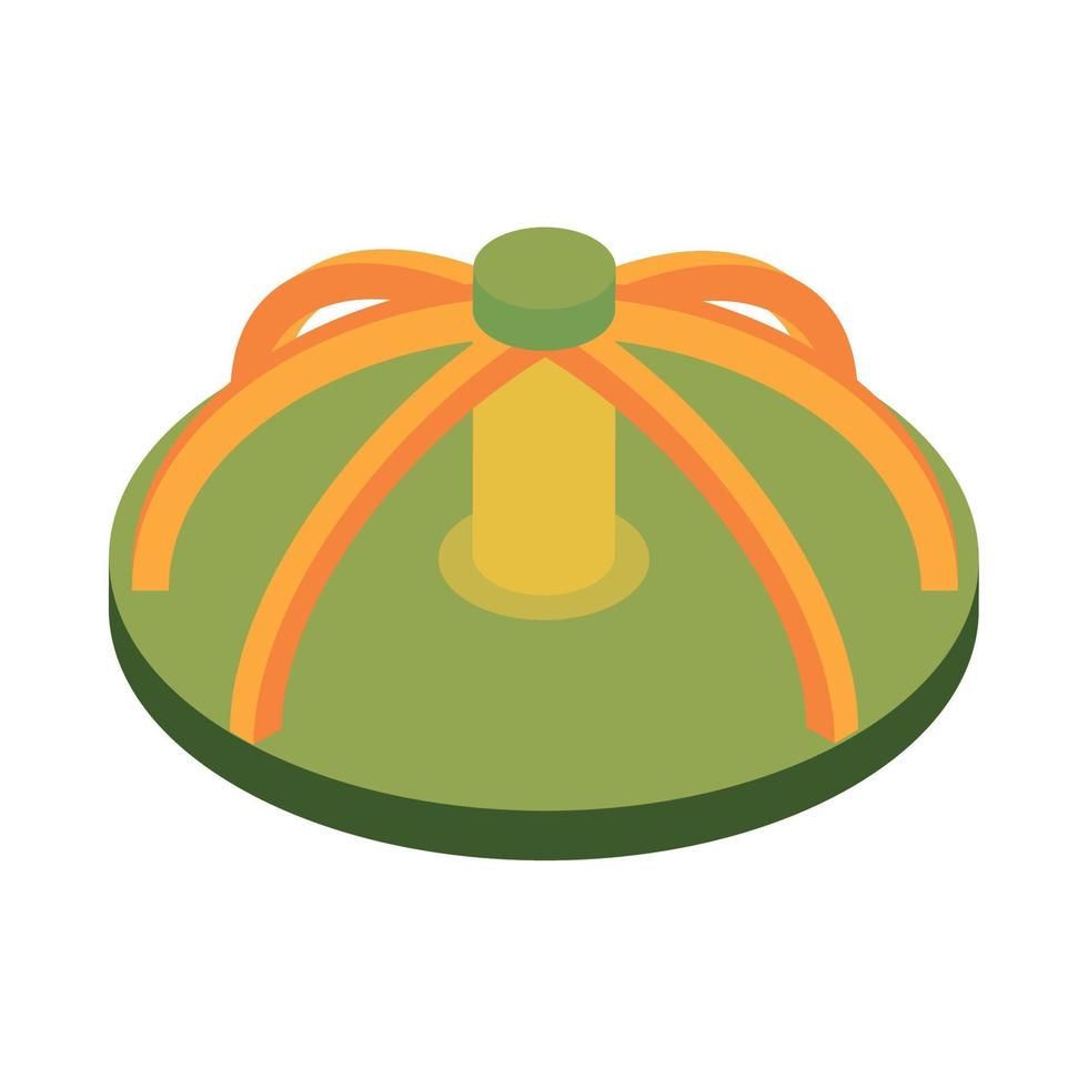 merry go round playground vector