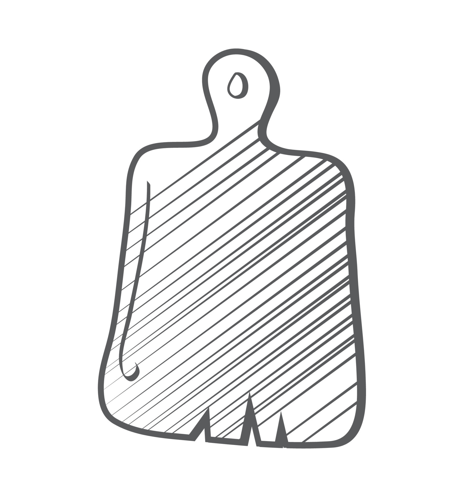 cutting board sketch icon 17064116 Vector Art at Vecteezy