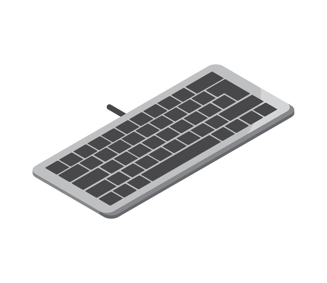 keyboard device tech vector