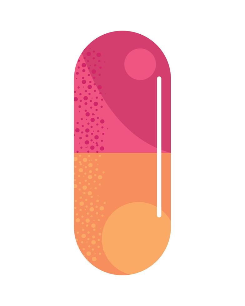 capsule medicine icon vector