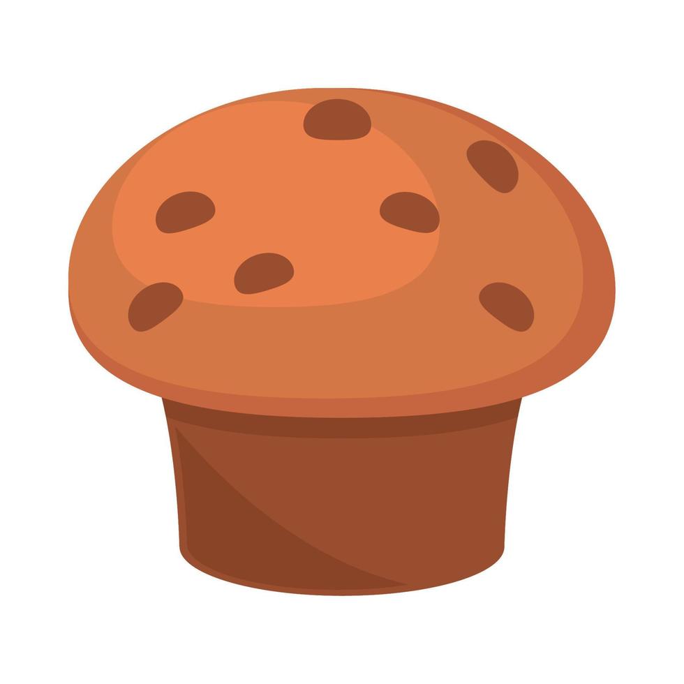 bread cupcake icon vector