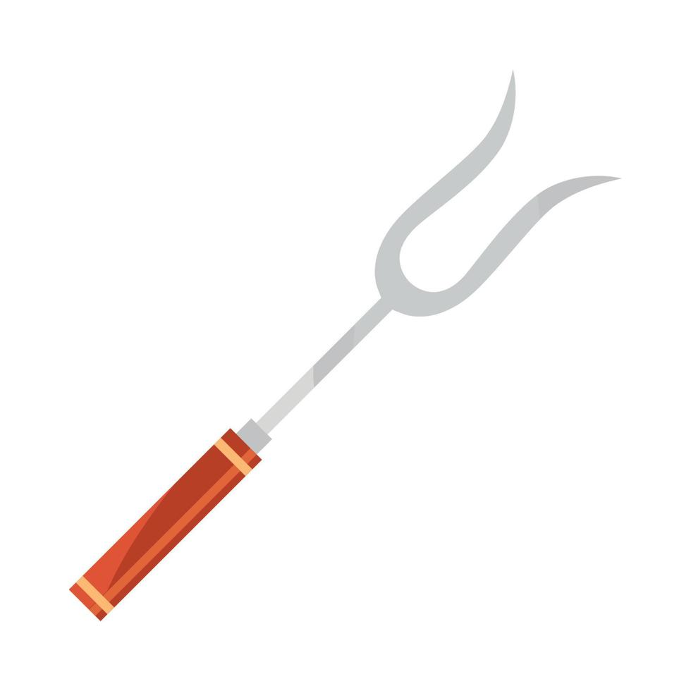 BBQ fork icon vector