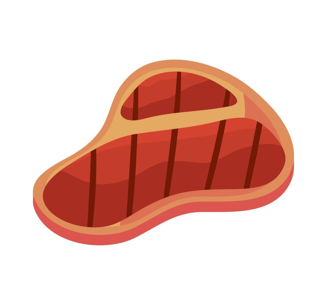 beef steak icon vector