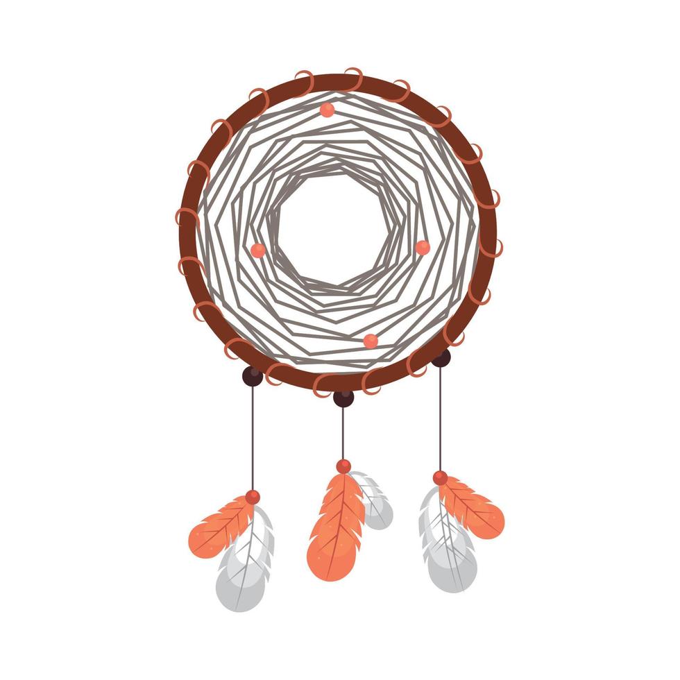 dreamcatcher boho style vector