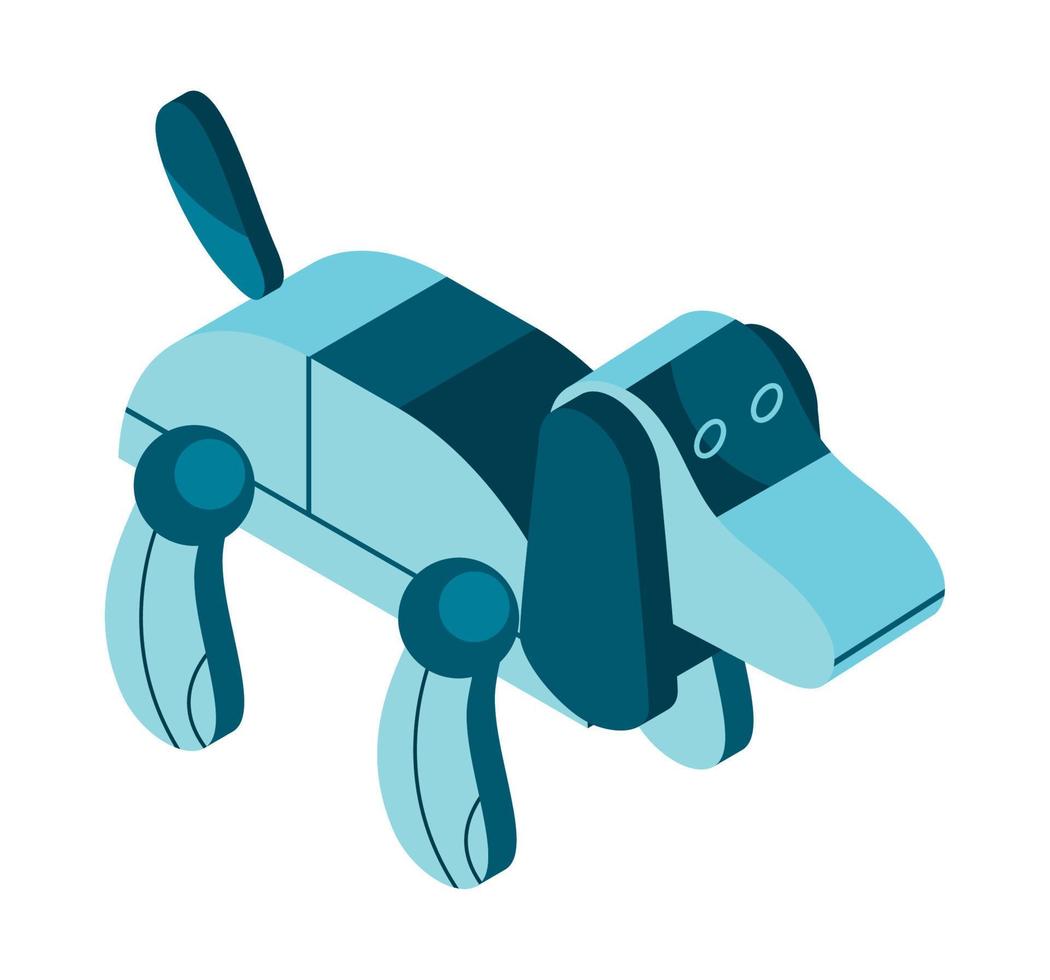 icono de mascota perro ai vector