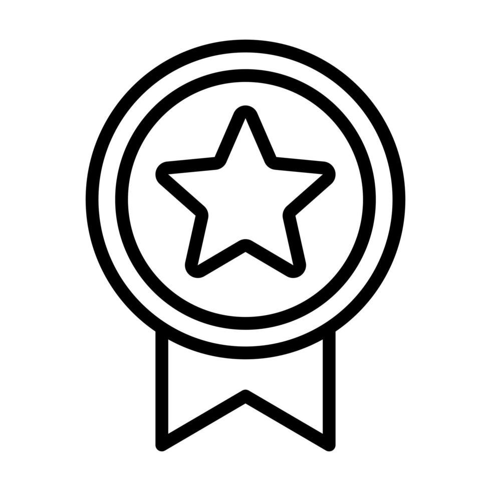 icono de insignia en estilo moderno y plano aislado en fondo gris. símbolo de premio para el diseño de su sitio web, logotipo, aplicación, interfaz de usuario vector