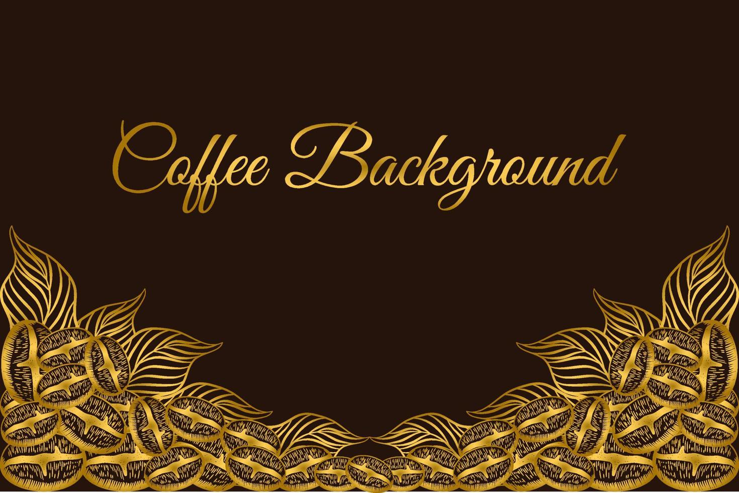 Retro coffee plants background, plants with field scenery in etching shading and ink drawing style vector