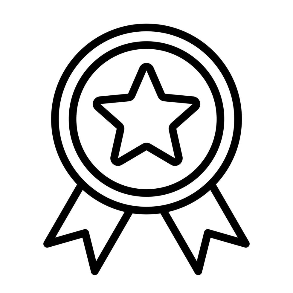 Badge Icon in trendy flat style isolated on grey background. Award symbol for your web site design, logo, app, UI vector