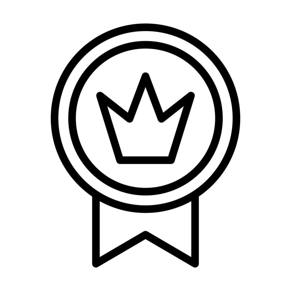 icono de insignia en estilo moderno y plano aislado en fondo gris. símbolo de premio para el diseño de su sitio web, logotipo, aplicación, interfaz de usuario vector