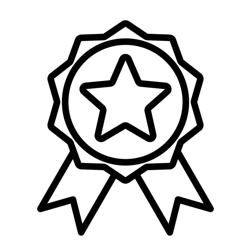 Badge Icon in trendy flat style isolated on grey background. Award symbol for your web site design, logo, app, UI vector