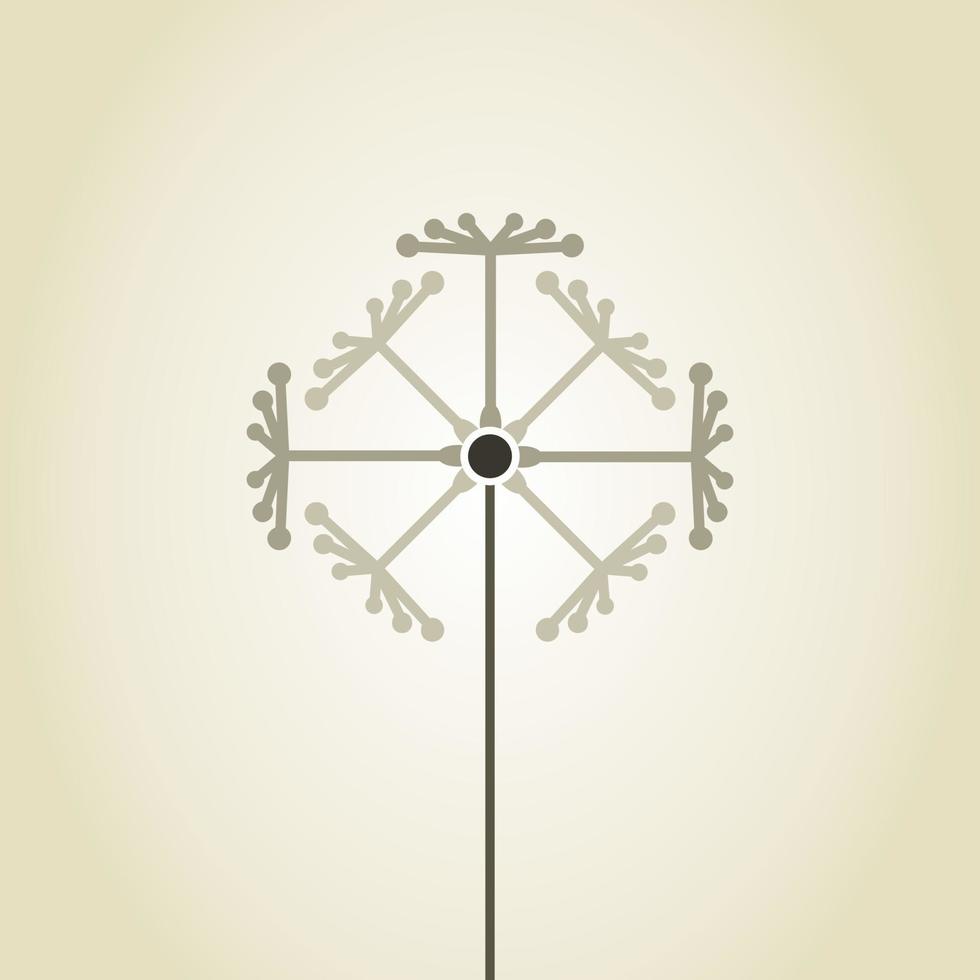 Flower a dandelion in the flora nature vector