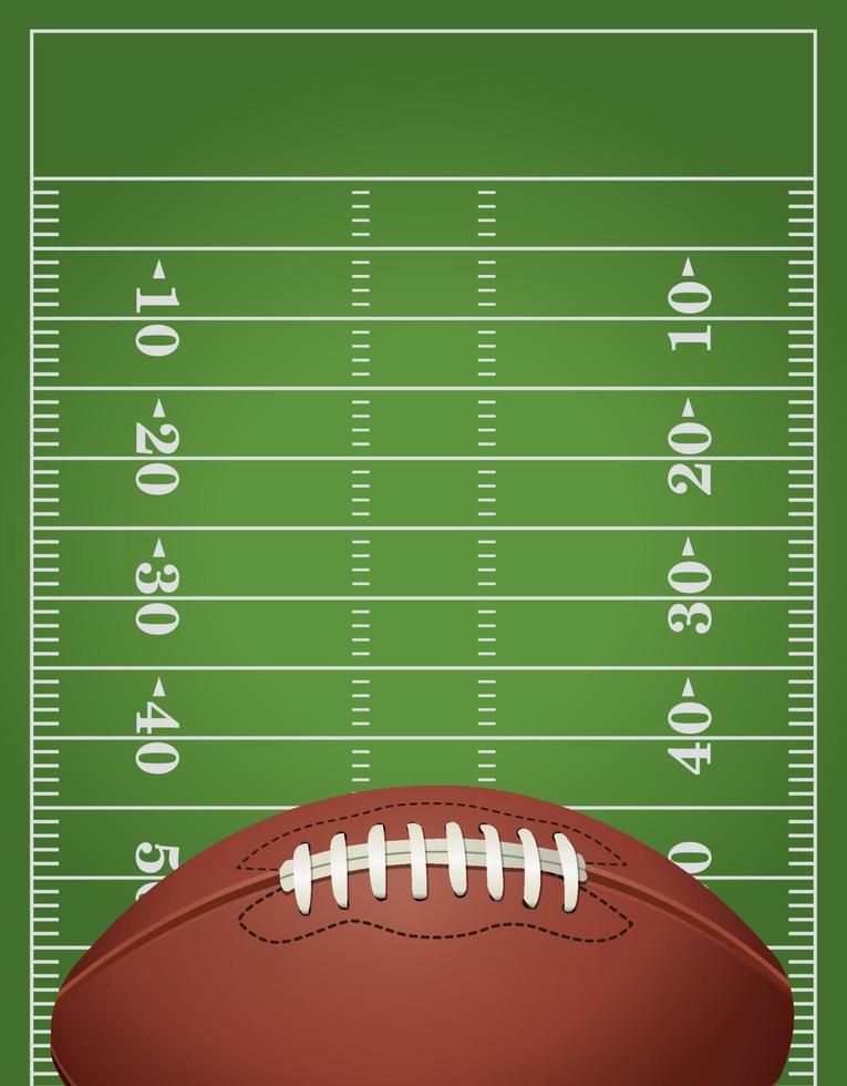 American Football and Field Background Illustration vector