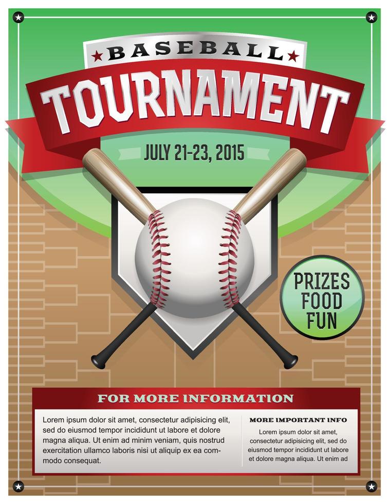 Baseball Tournament Illustration vector