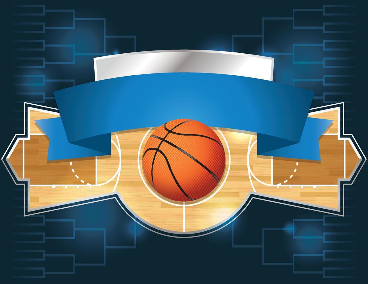 ilustración de torneo de baloncesto vector