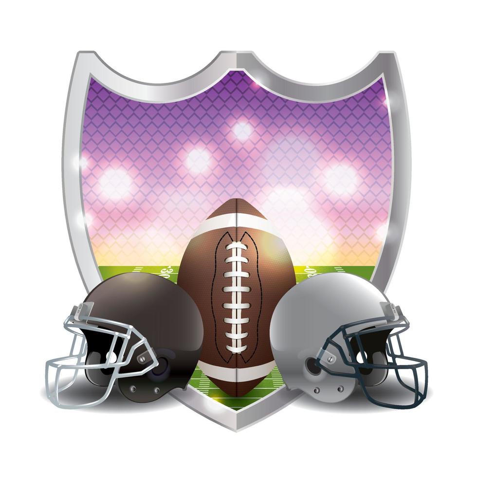American Football Emblem Illustration vector