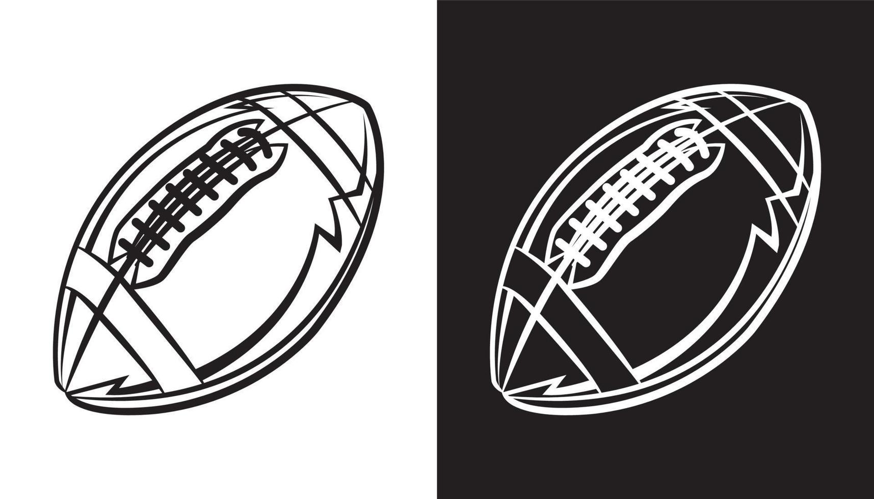 ilustración de icono de emblema de fútbol americano vector