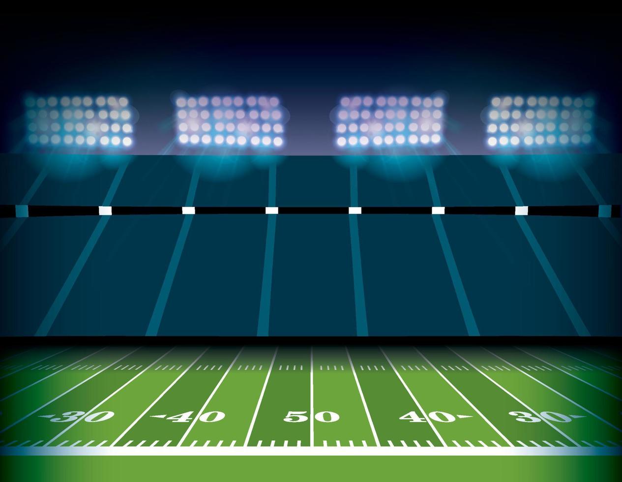 American Football Stadium and Field Background Illustration vector