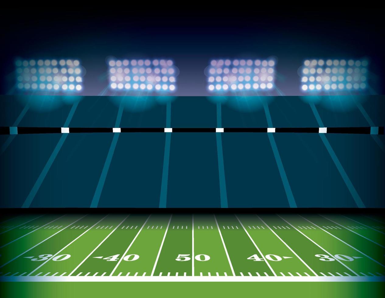 American Football Stadium and Field Background Illustration vector