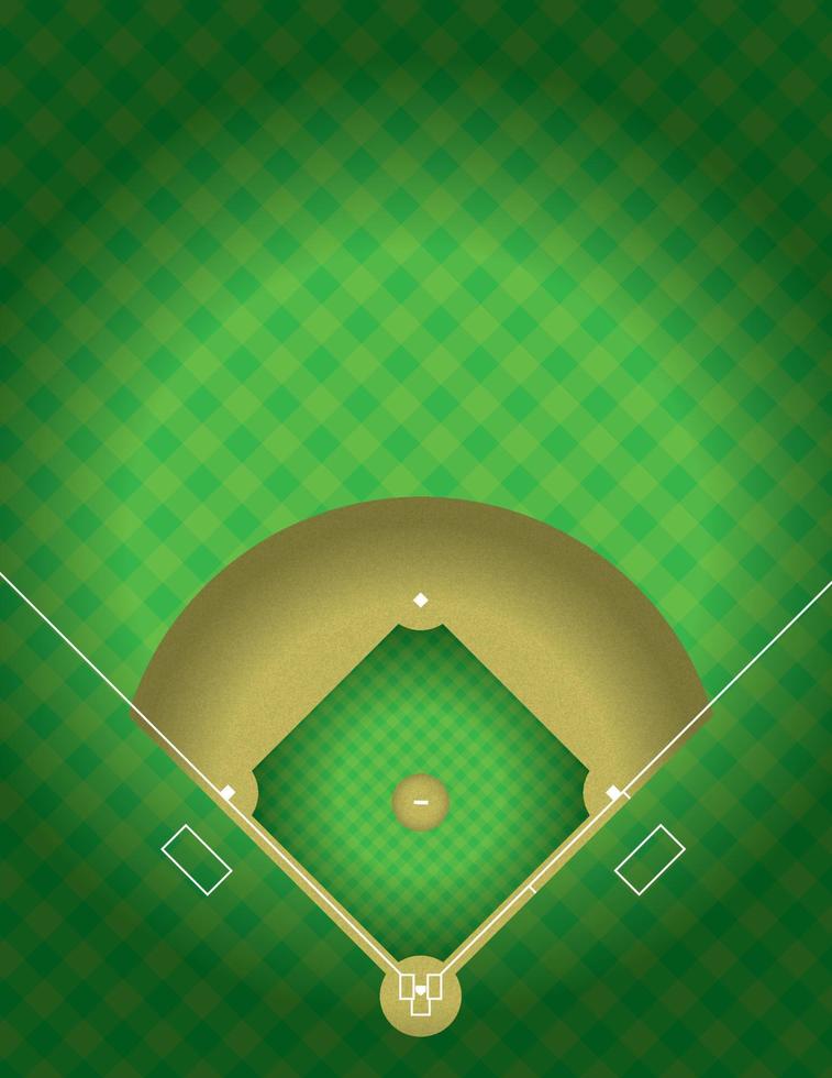 campo de beisbol vectorial vector