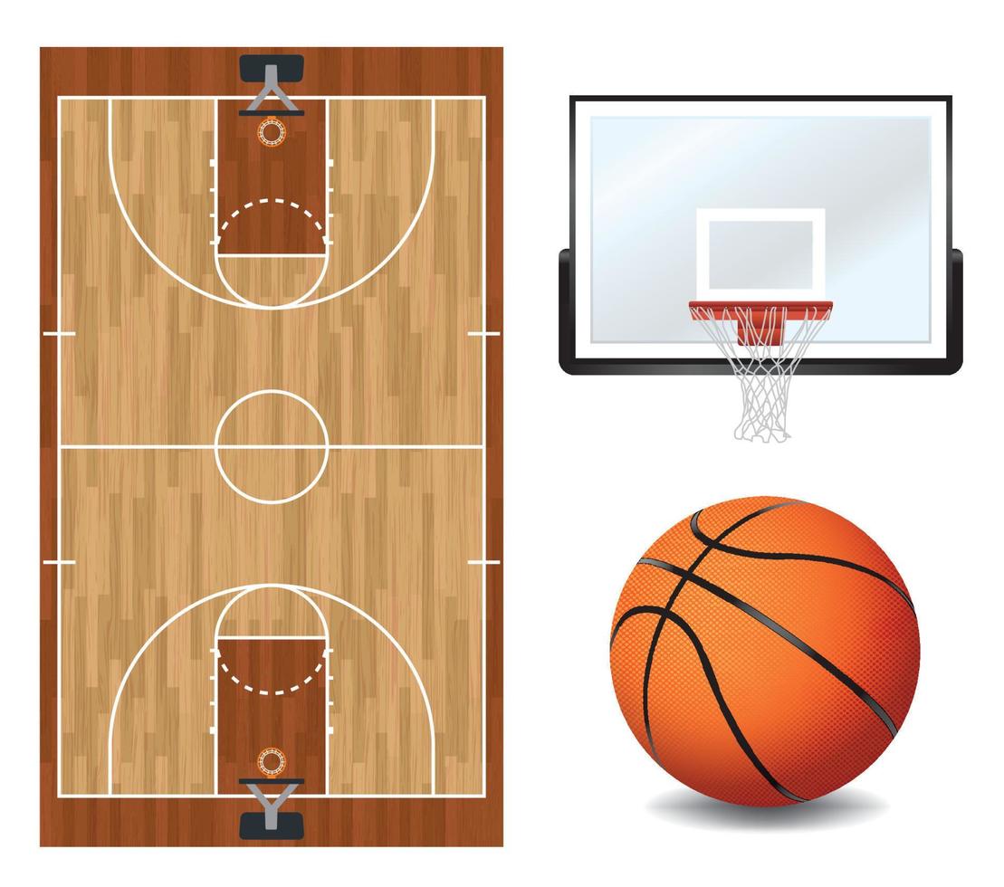 Basketball Design Elements Illustration vector