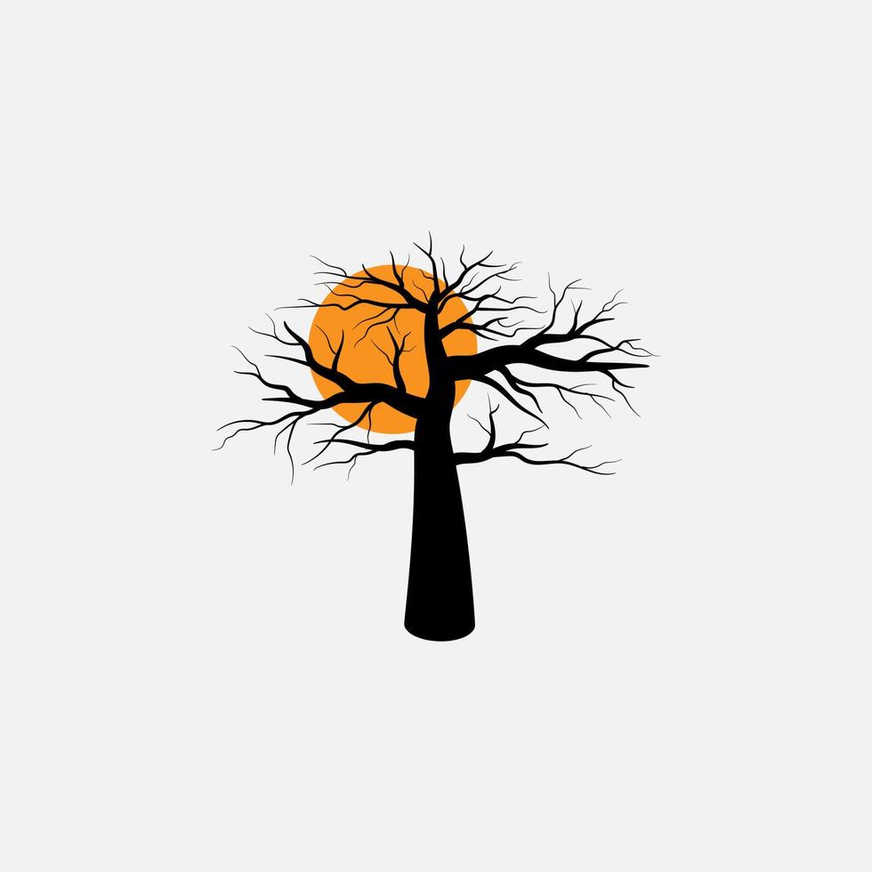vector de logotipo de árbol de rama