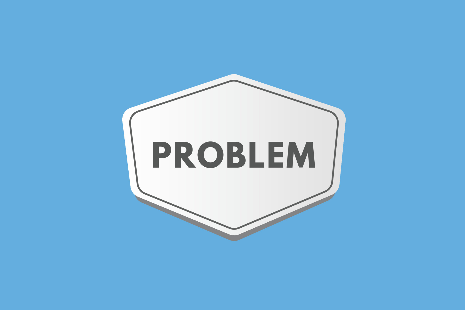 problem text Button. problem Sign Icon Label Sticker Web Buttons ...