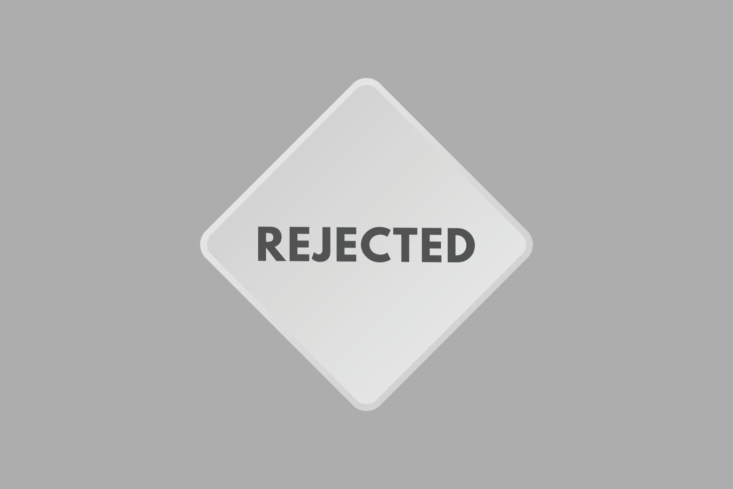 reject text Button. reject Sign Icon Label Sticker Web Buttons vector