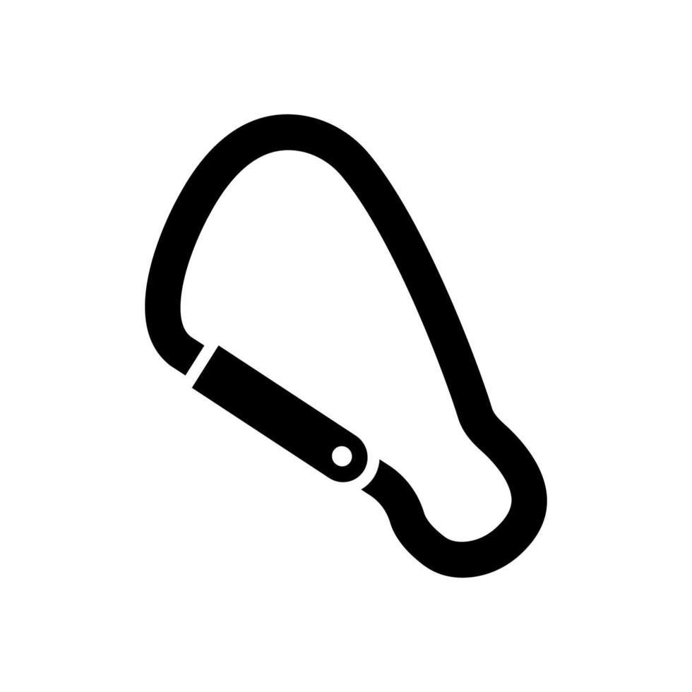 carabiner adventure outdoor icon design vector template