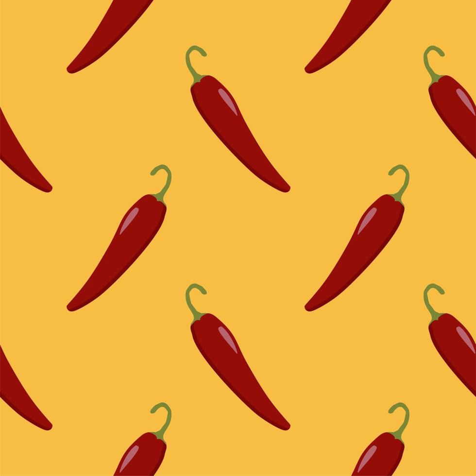 chili seamless pettern vector illustration.