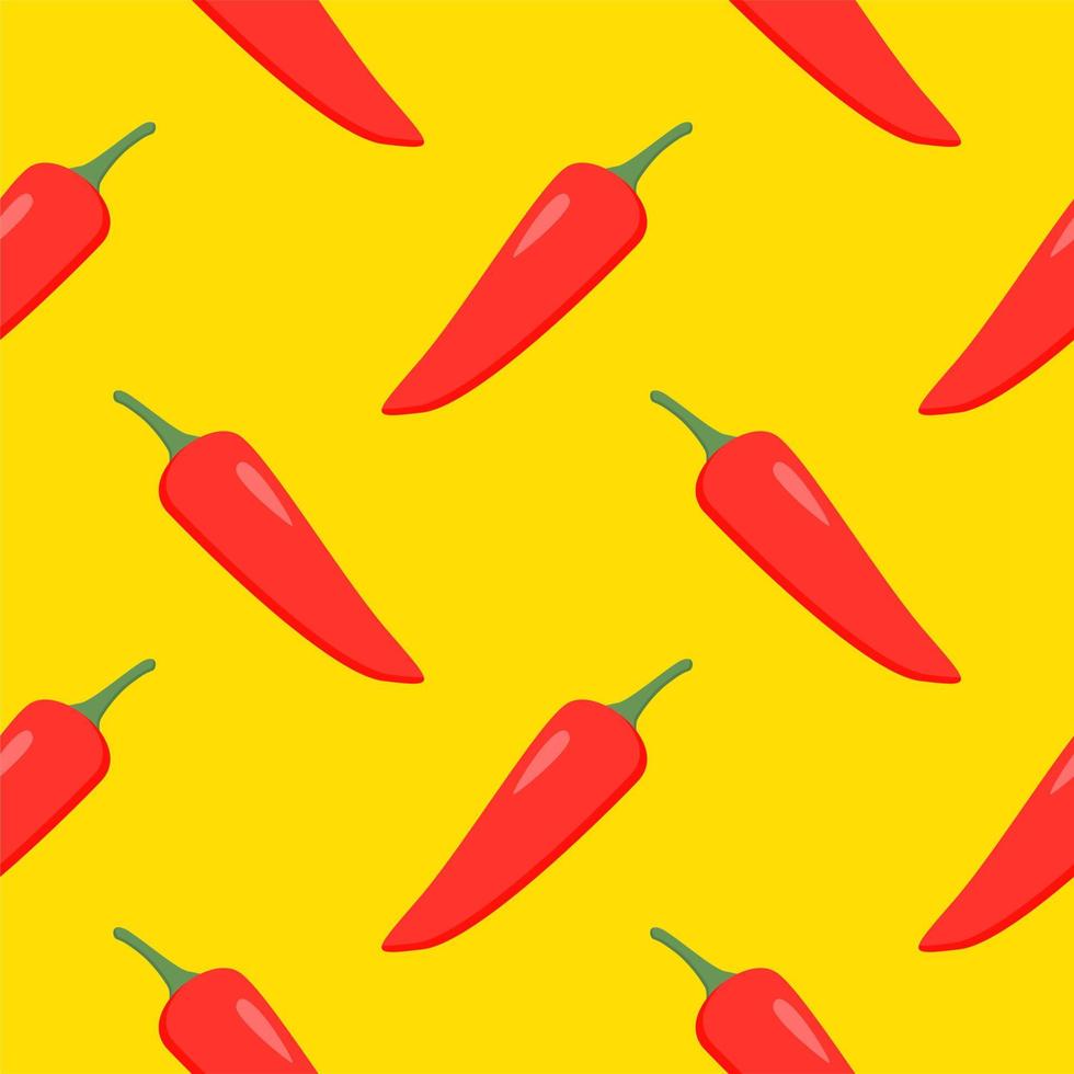 chili seamless pettern vector illustration.