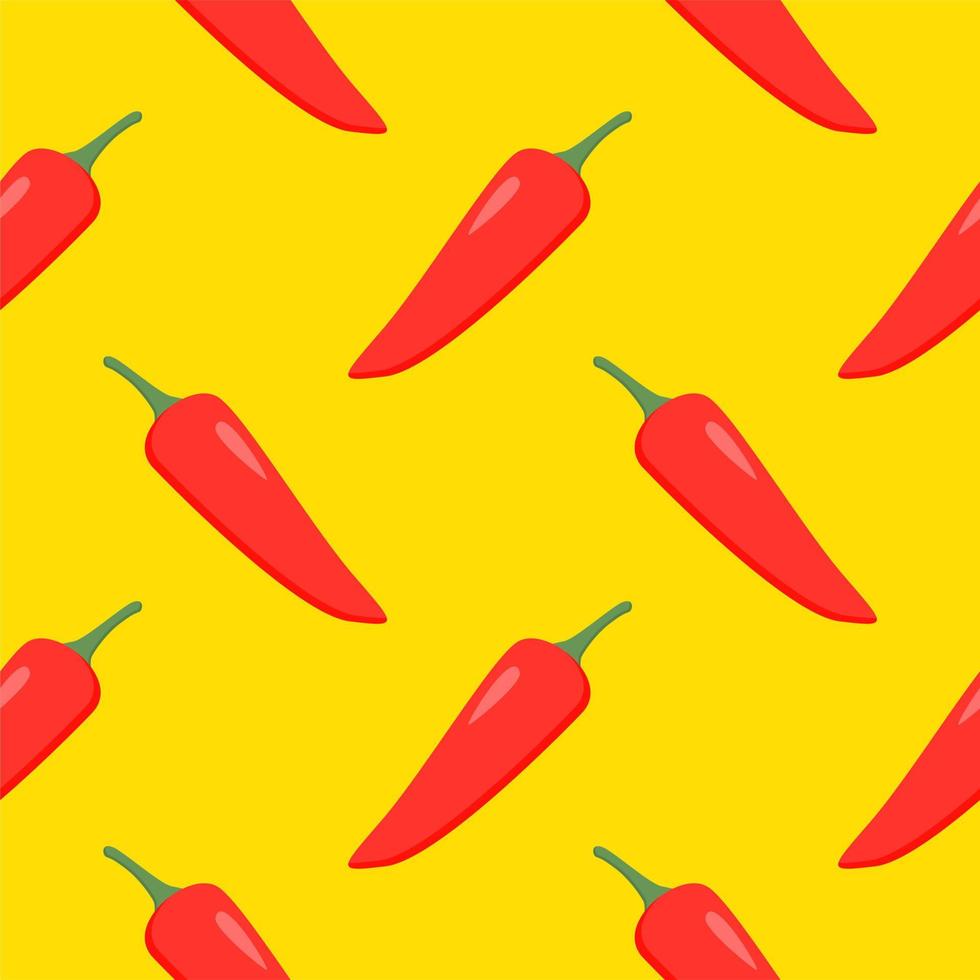 chili seamless pettern vector illustration.