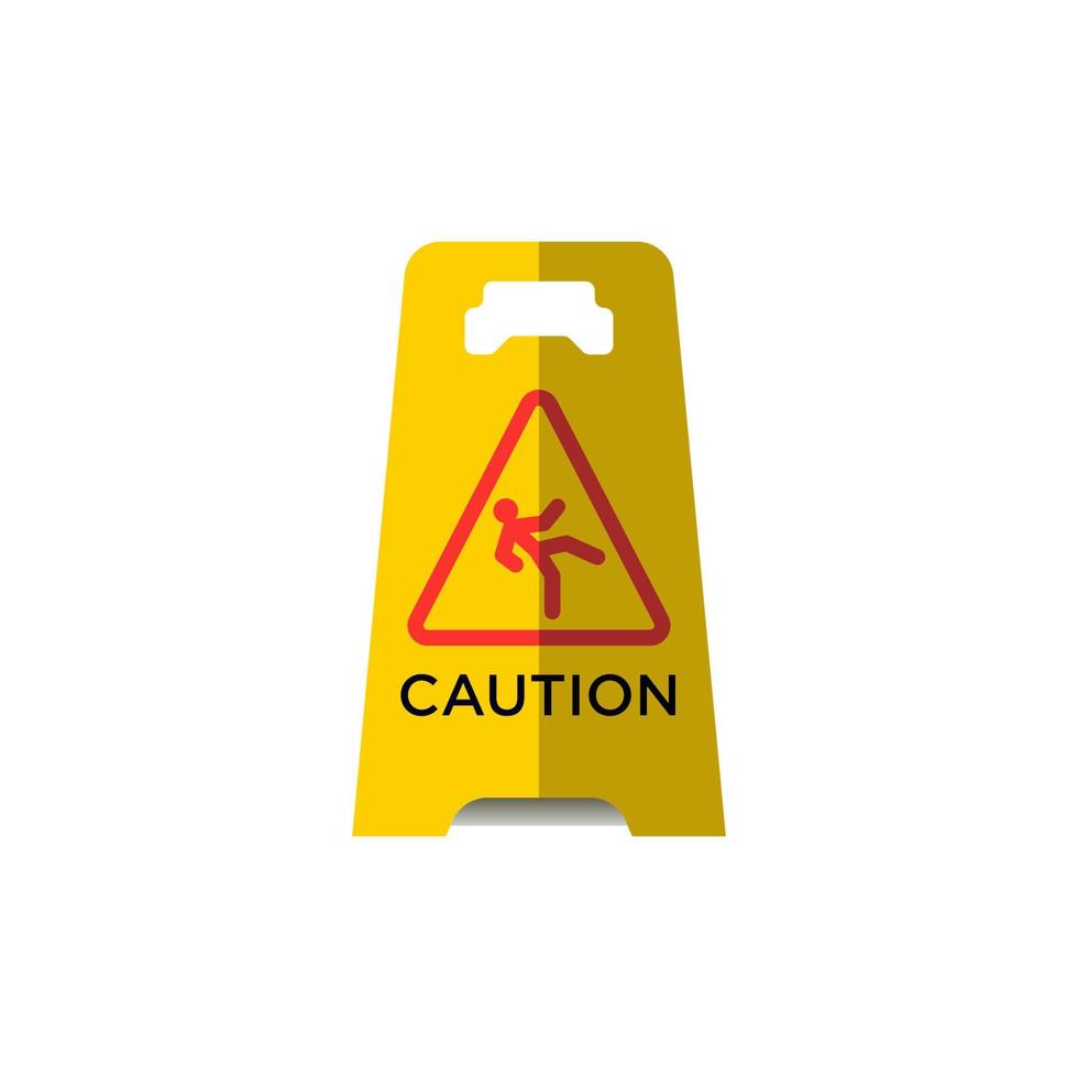 caution wet floor icon vector illustration design