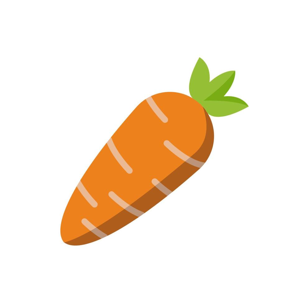 plantilla de vector de diseño de icono de zanahoria