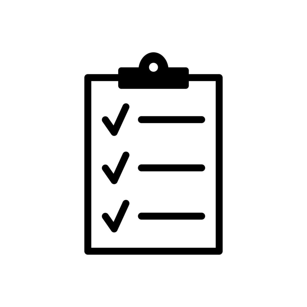 checklist icon design vector template