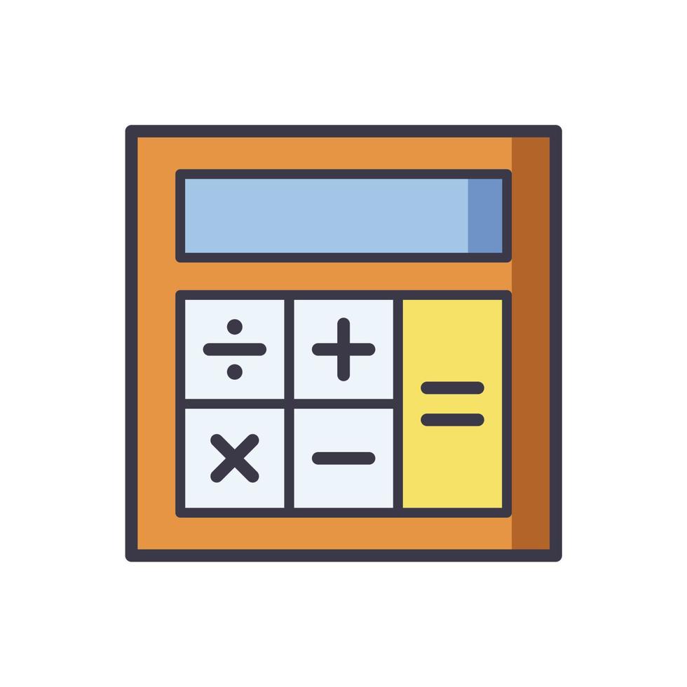 plantilla de vector de diseño de icono de calculadora