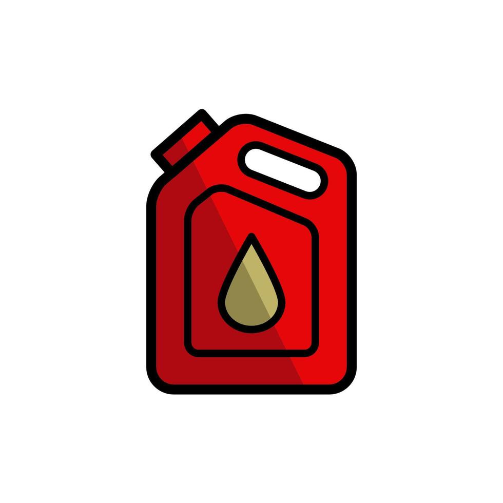 bote para vector de diseño de icono de gasolina