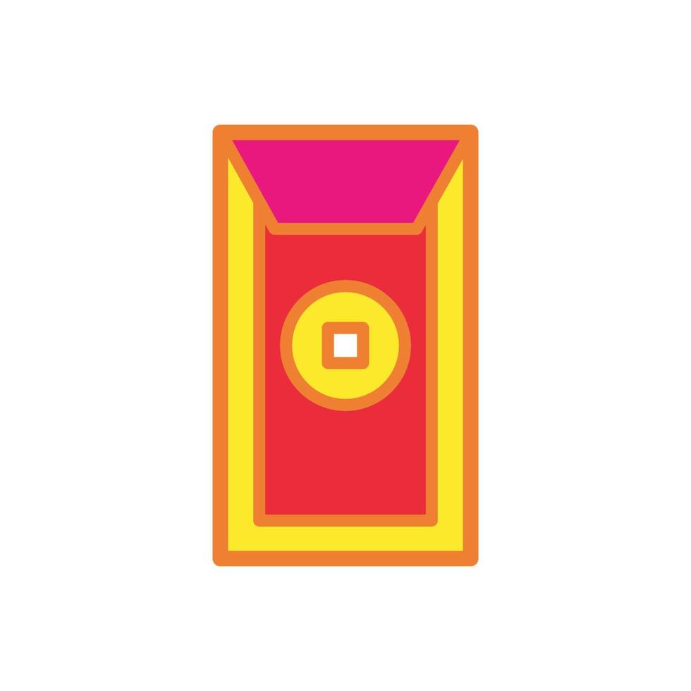 chinese new year envelope icon design vector