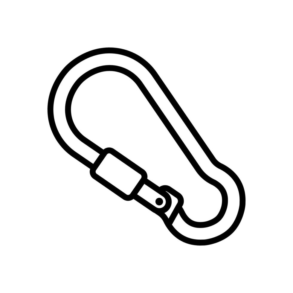 carabiner adventure outdoor icon design vector template