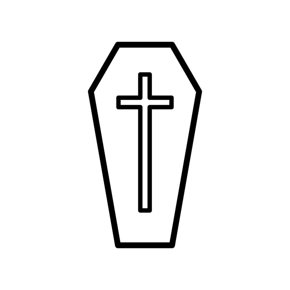 coffin icon vector illustration design