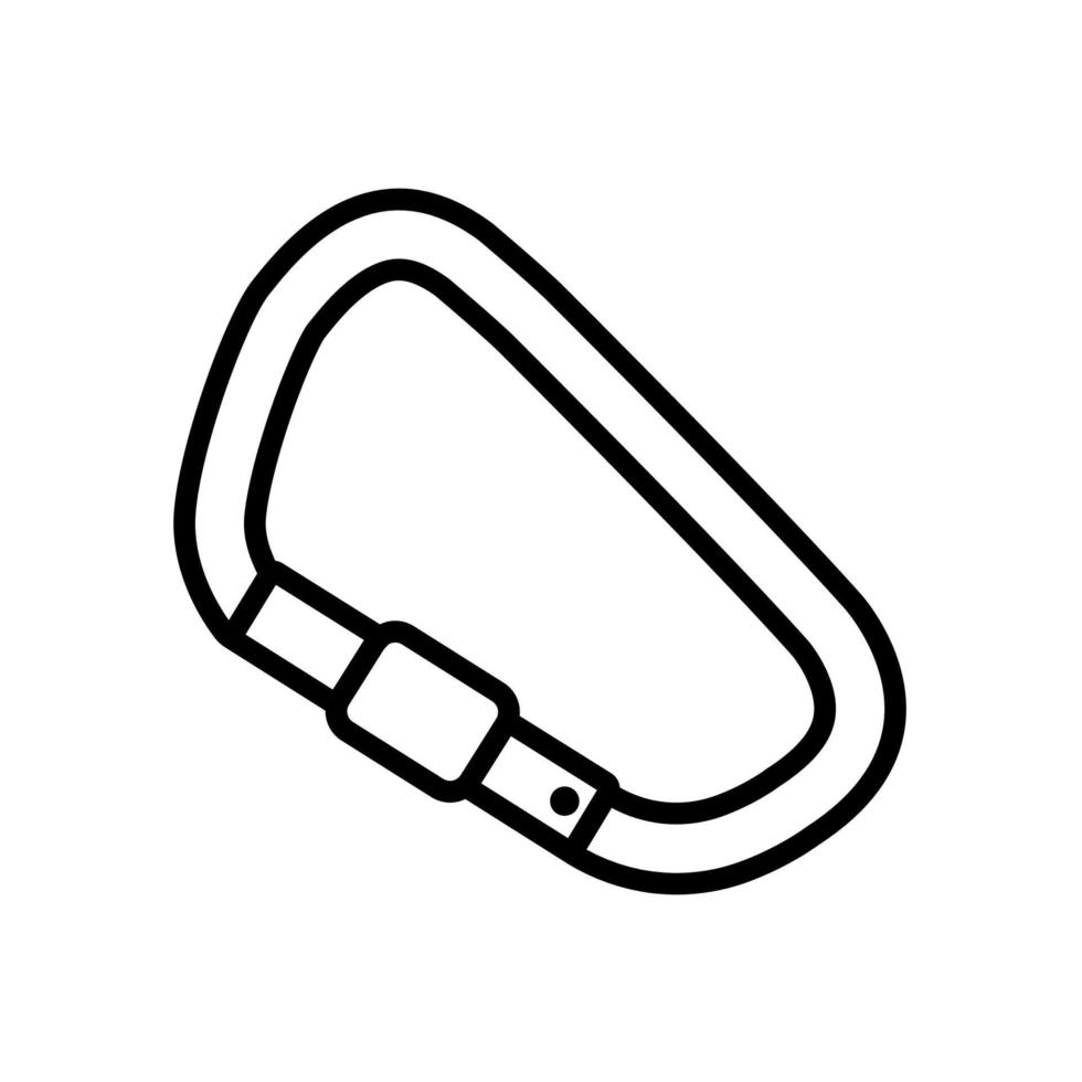 carabiner adventure outdoor icon design vector template